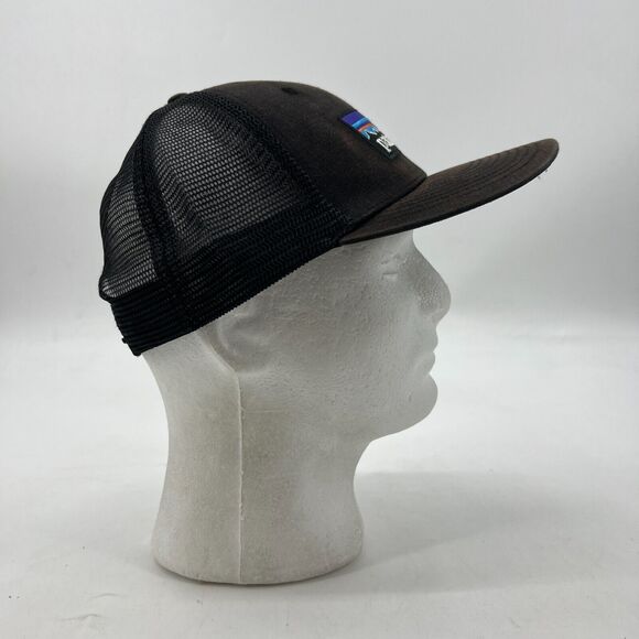 Patagonia Hat Mens Snapback Black Mesh Back Adjustable Trucker Baseball Cap - Picture 4 of 10